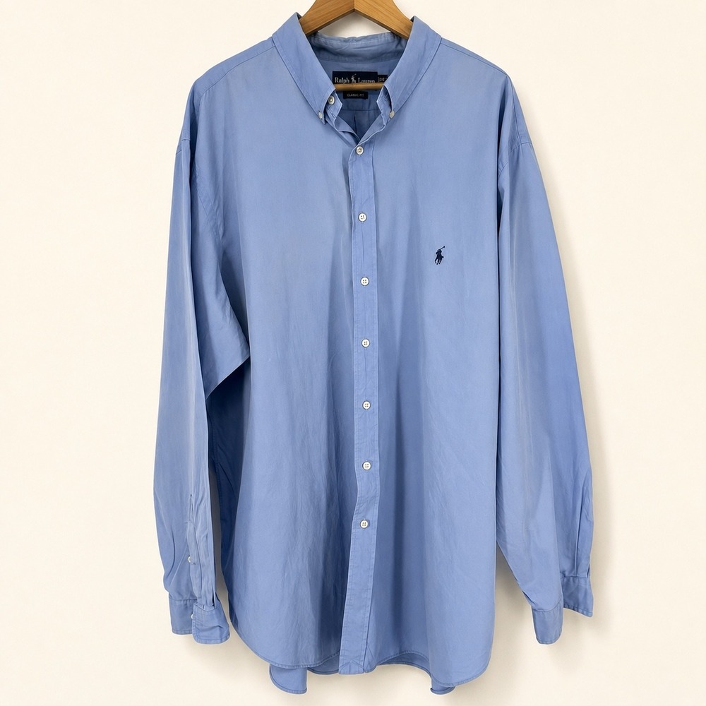 Polo Ralph Lauren Mens 3XLT Button Down Shirt Classic Fit Pony Preppy Old Money